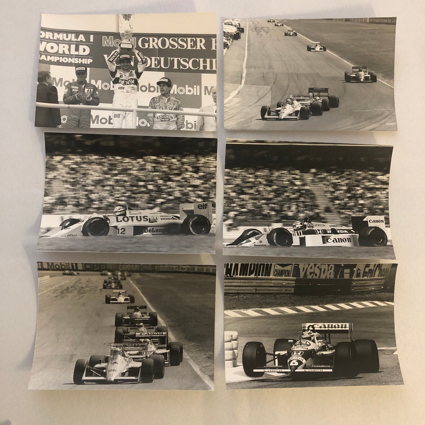 1987 German Grand Prix Formula One Racing Photo Lot of 14 Ayrton Senna Lotus +