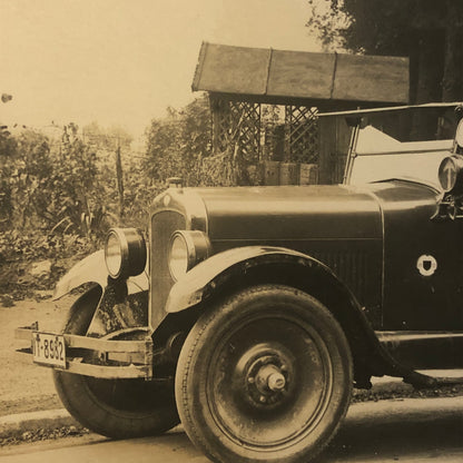Vintage Photo Photograph Print Man in Car Automobile Germany - Tag AL22SM1