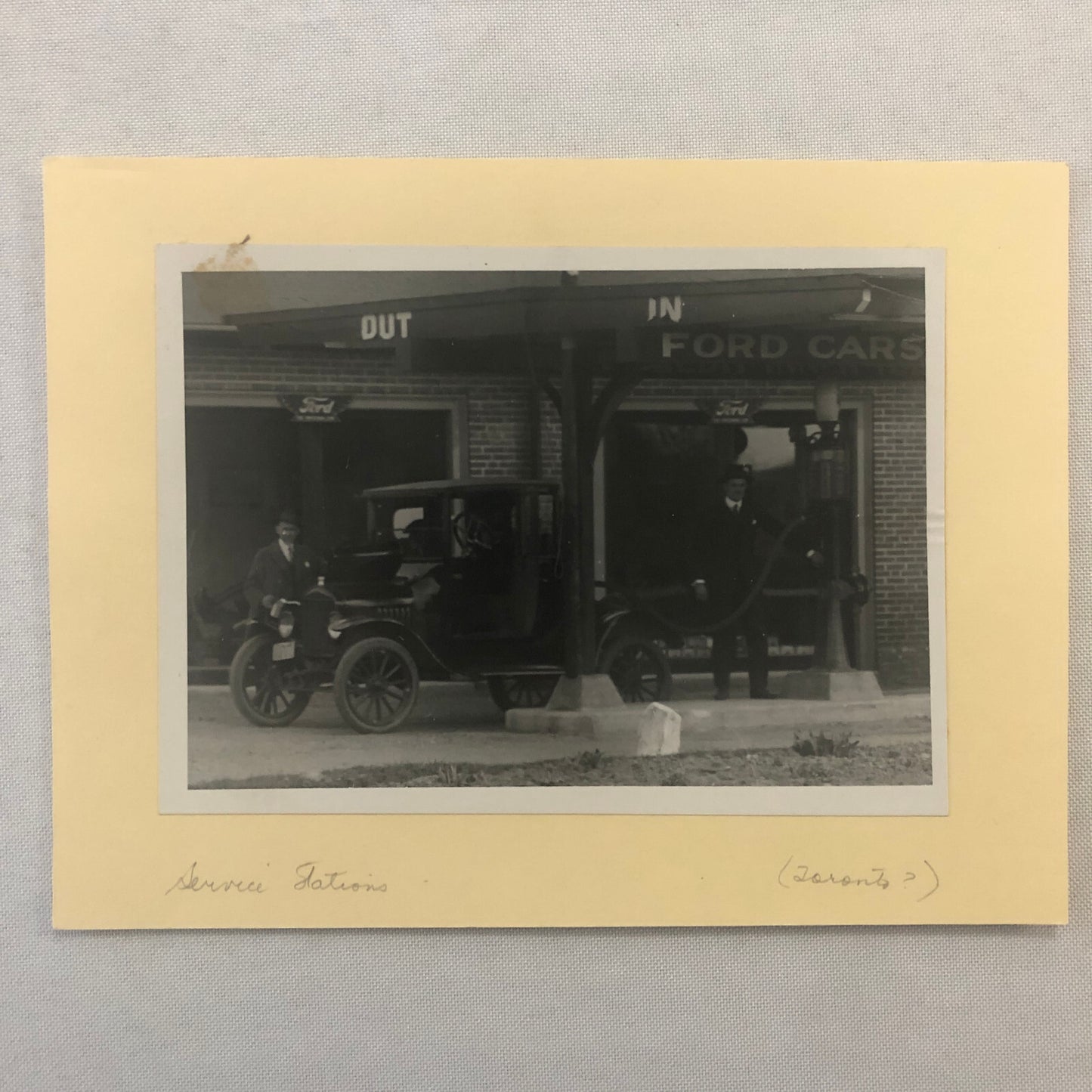 Vintage Ford Car Automobile Service Station Photo Photograph Print