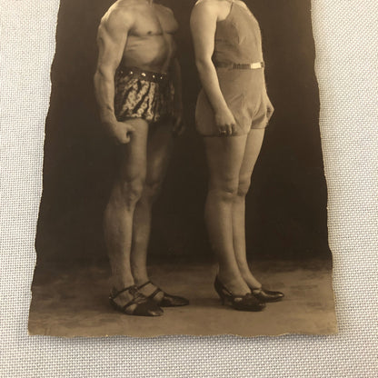 Circus Gymnast Gymnastic Performer Real Photo Postcard RPPC