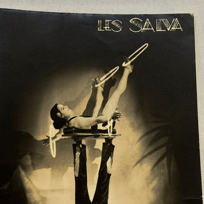 Vintage Circus Balancing Act Photo Photograph Les Salva Beautiful Woman