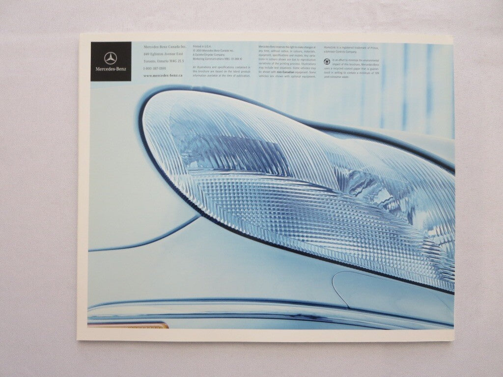 2002 Mercedes S Class Sales Brochure Catalog S430 S500 S55 AMG S600