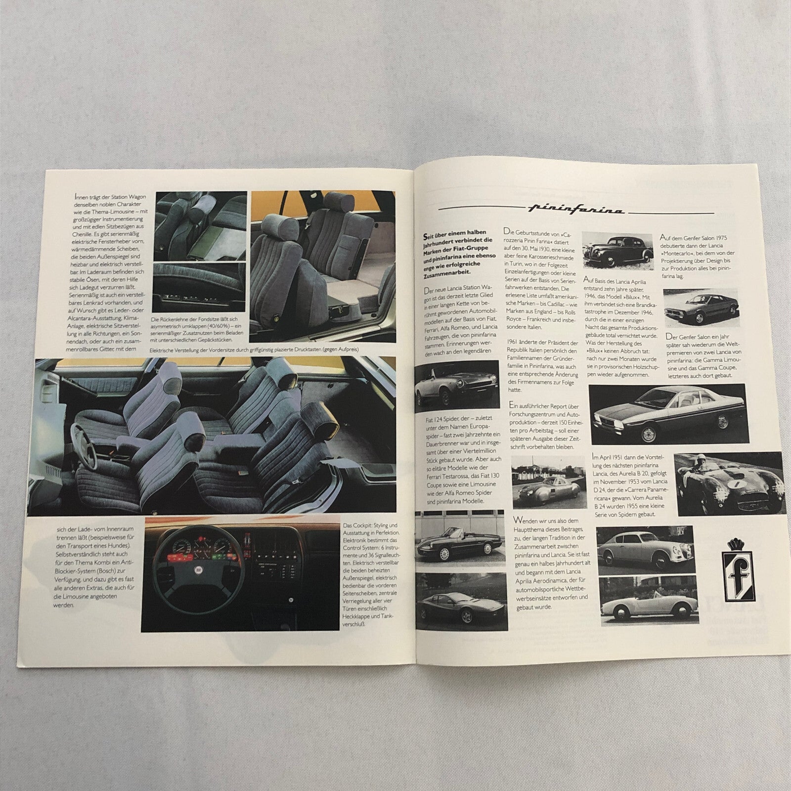 Lancia Thema Station Wagon Car Sales Brochure Catalog German