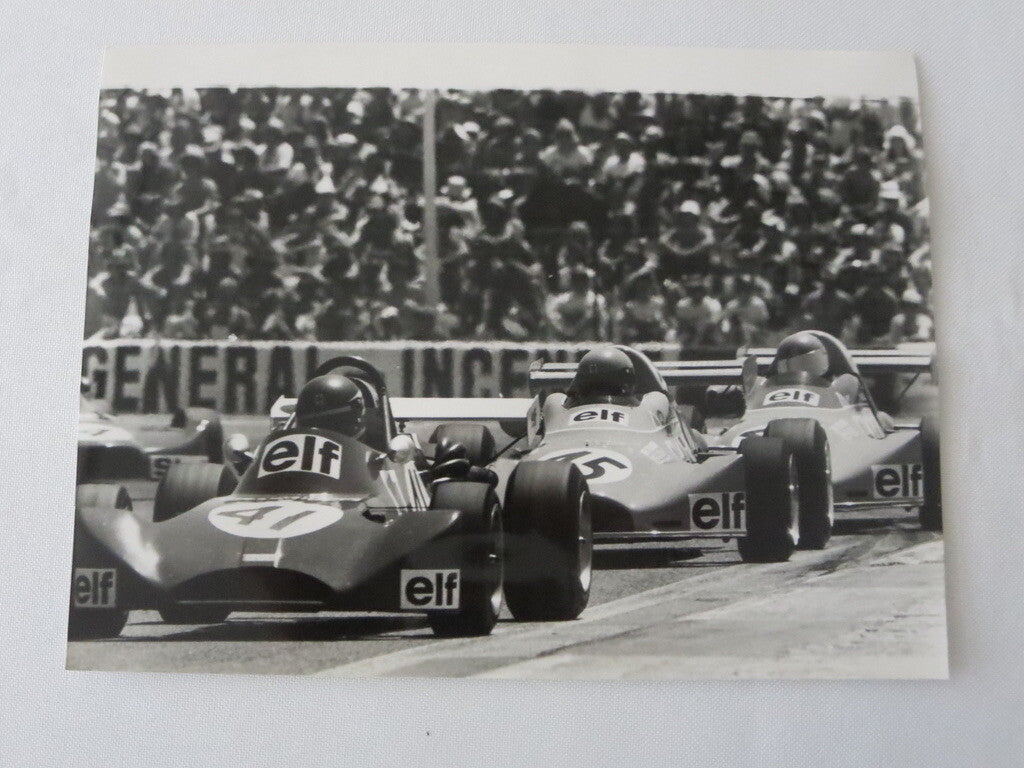 Vintage 1973 French Grand Prix Racing Photograph Photo - Formula 2 Cars 