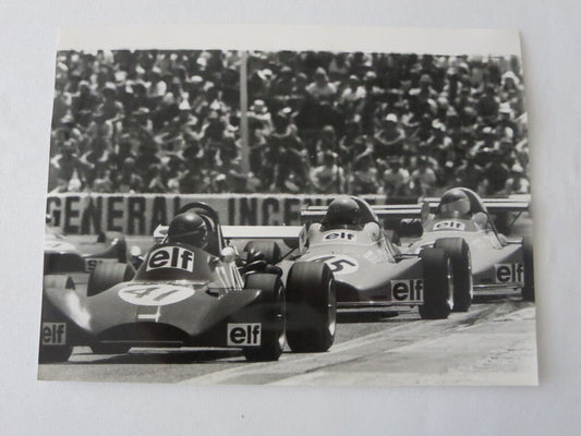 Vintage 1973 French Grand Prix Racing Photograph Photo - Formula 2 Cars 