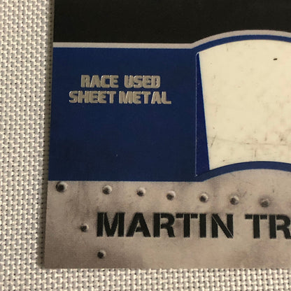 2010 Press Pass Martin Truex Jr Battle Armor Race Sheet Metal Relic Card /225