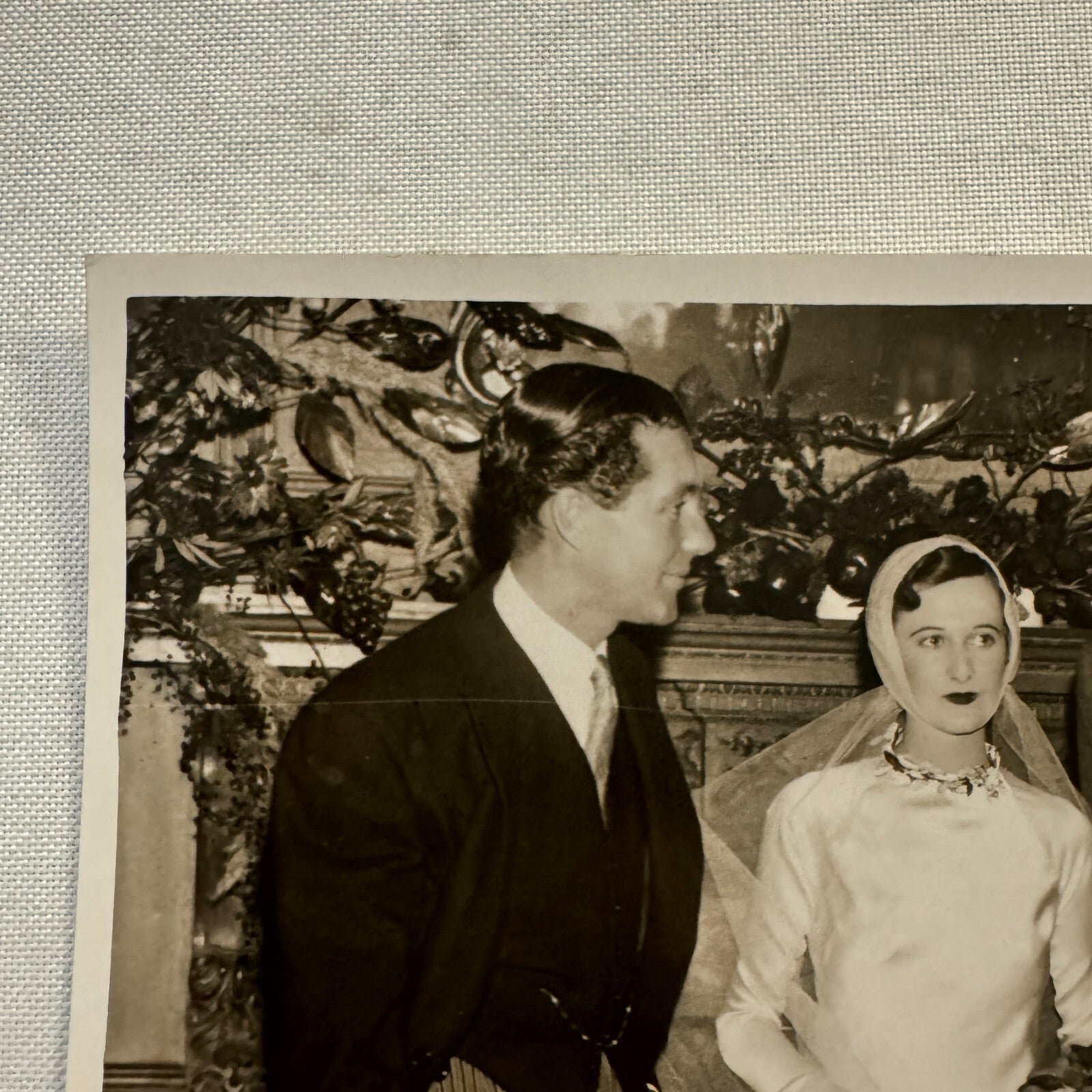 1934 Wedding Press Photo Photograph British London News Agency LNA