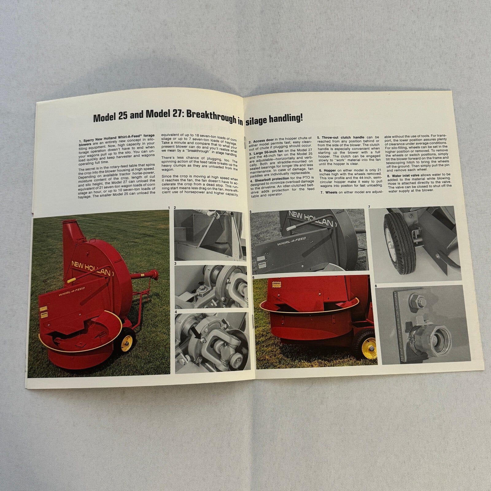 Sperry New Holland Farm Equipment Brochure Boxes Blowers Wagons Vintage