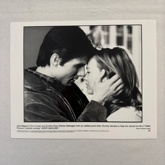Jerry Maguire Movie Press Photo Publicity Photograph Tom Cruise Renee Zellweger