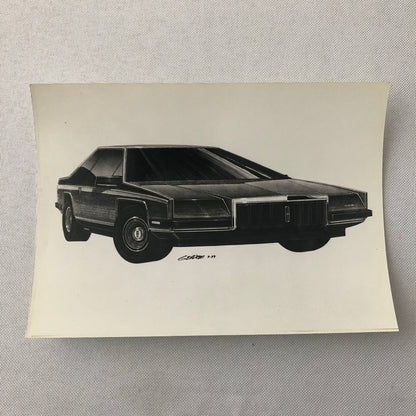 Vintage Car Design Photo Photograph of Illustration Lincoln Mark VIII Concept