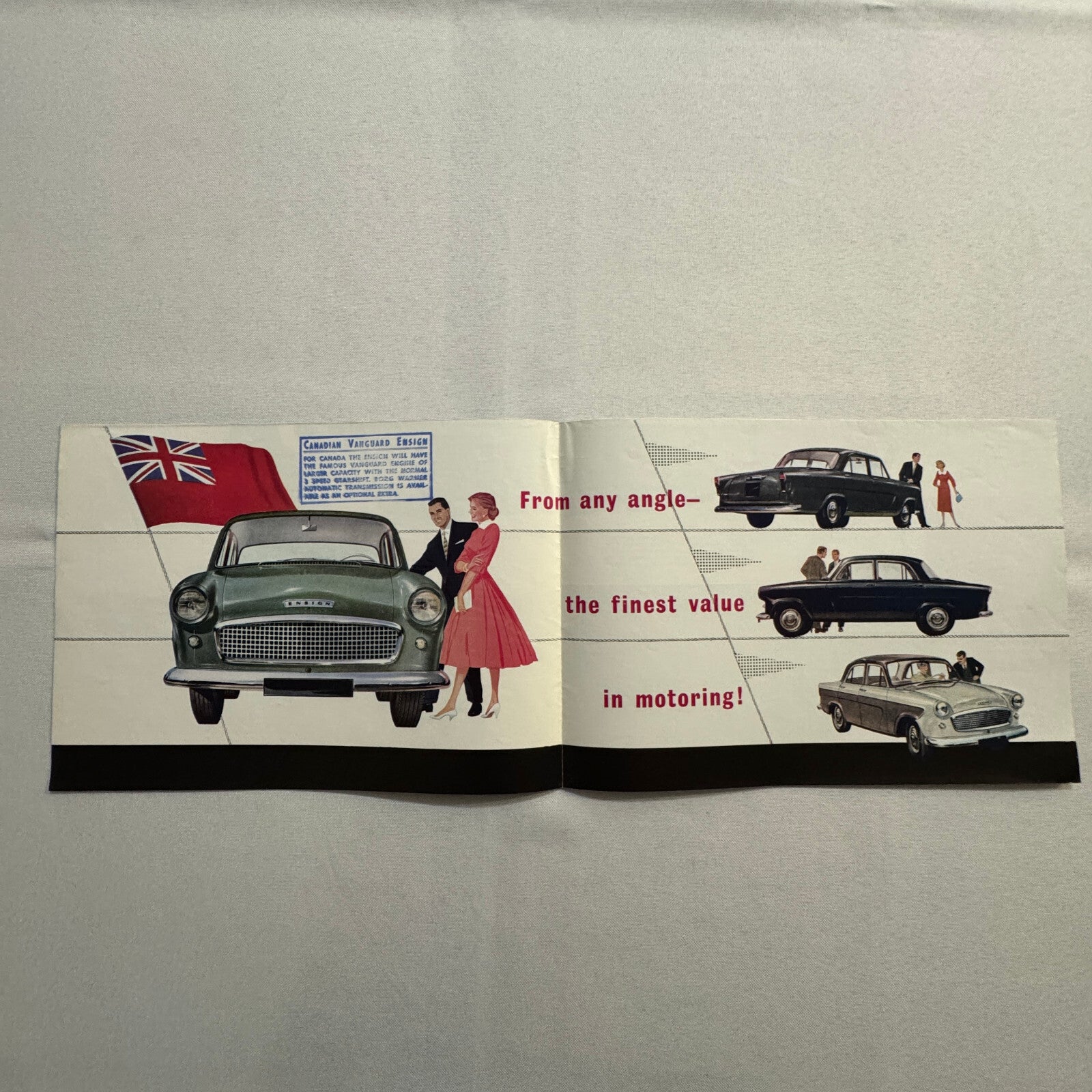Standard Ensign Car Sales Brochure Catalog Vintage Advertising