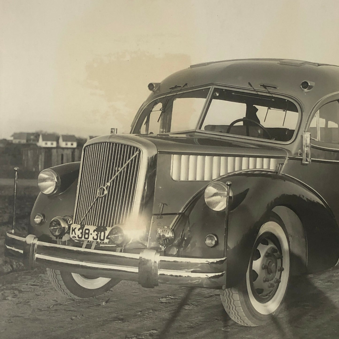 Vintage Photo Photograph of a Streamline Bus - Volvo ? Denmark ? 