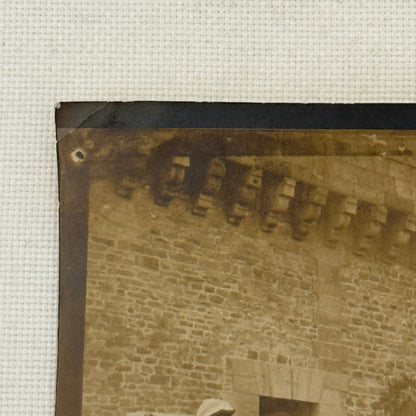 Vintage Photograph Photo People with Antique Car Early Automobile