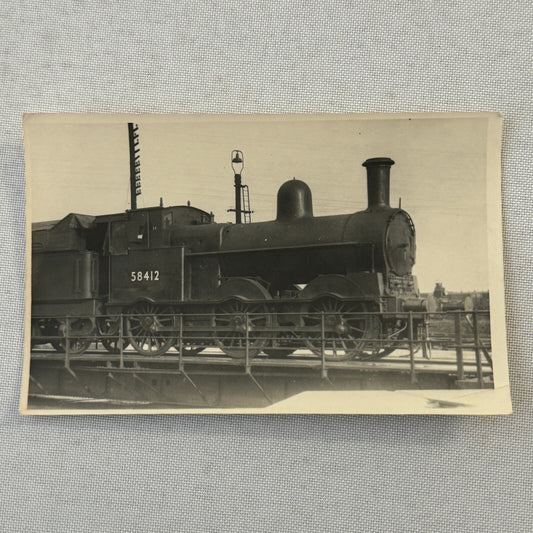Vintage Train Locomotive Photo Photograph Railroad Railway Rail
