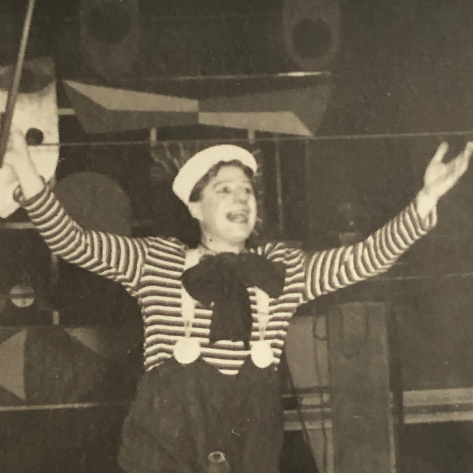 Circus Performer Women Unicycle Balancing Act Photo Photograph Vintage
