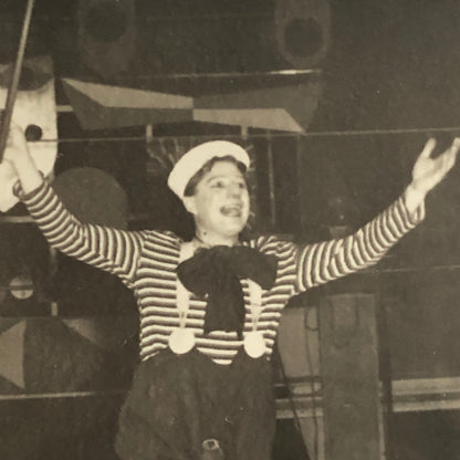 Circus Performer Women Unicycle Balancing Act Photo Photograph Vintage