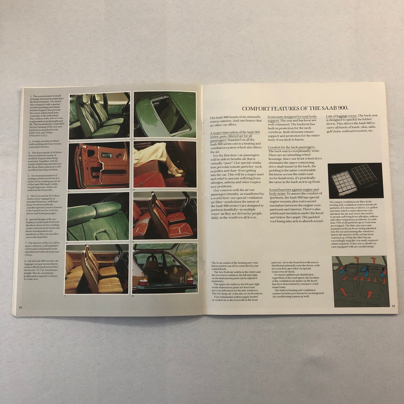 1979 Saab 900 Car Automobile Sales Brochure Catalog 900 GLi EMS GLE Turbo