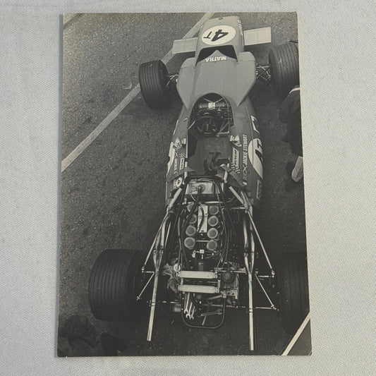 Vintage Racing Photo Photograph Jackie Stewart Matra Car Motorsport