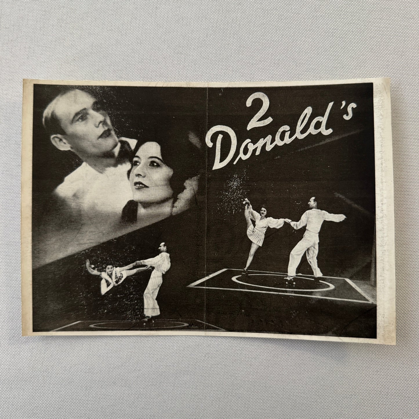Circus Rollerskating Roller Skate Circus Act Flyer Advertising 2 Donalds
