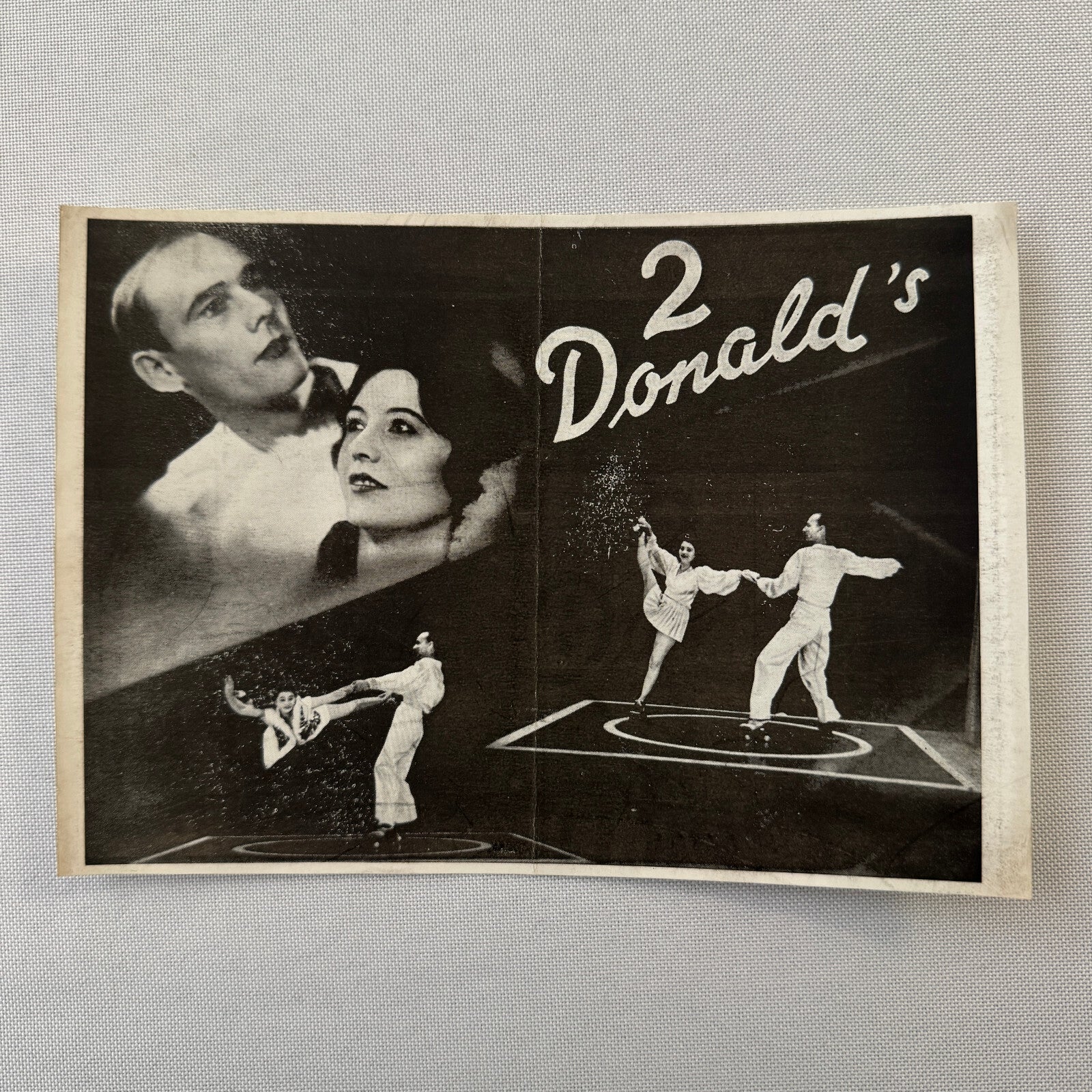 Circus Rollerskating Roller Skate Circus Act Flyer Advertising 2 Donalds