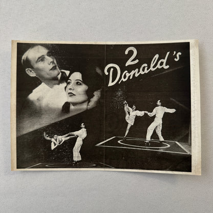 Circus Rollerskating Roller Skate Circus Act Flyer Advertising 2 Donalds
