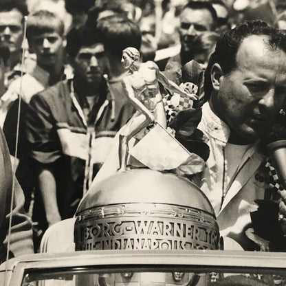 Vintage Indy Indianapolis 500 Racing Photo Photograph AJ Foyt Trophy 1967