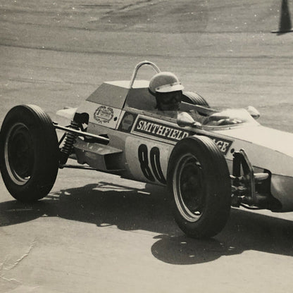 Vintage Racing Car Driver Photo Photograph Print 