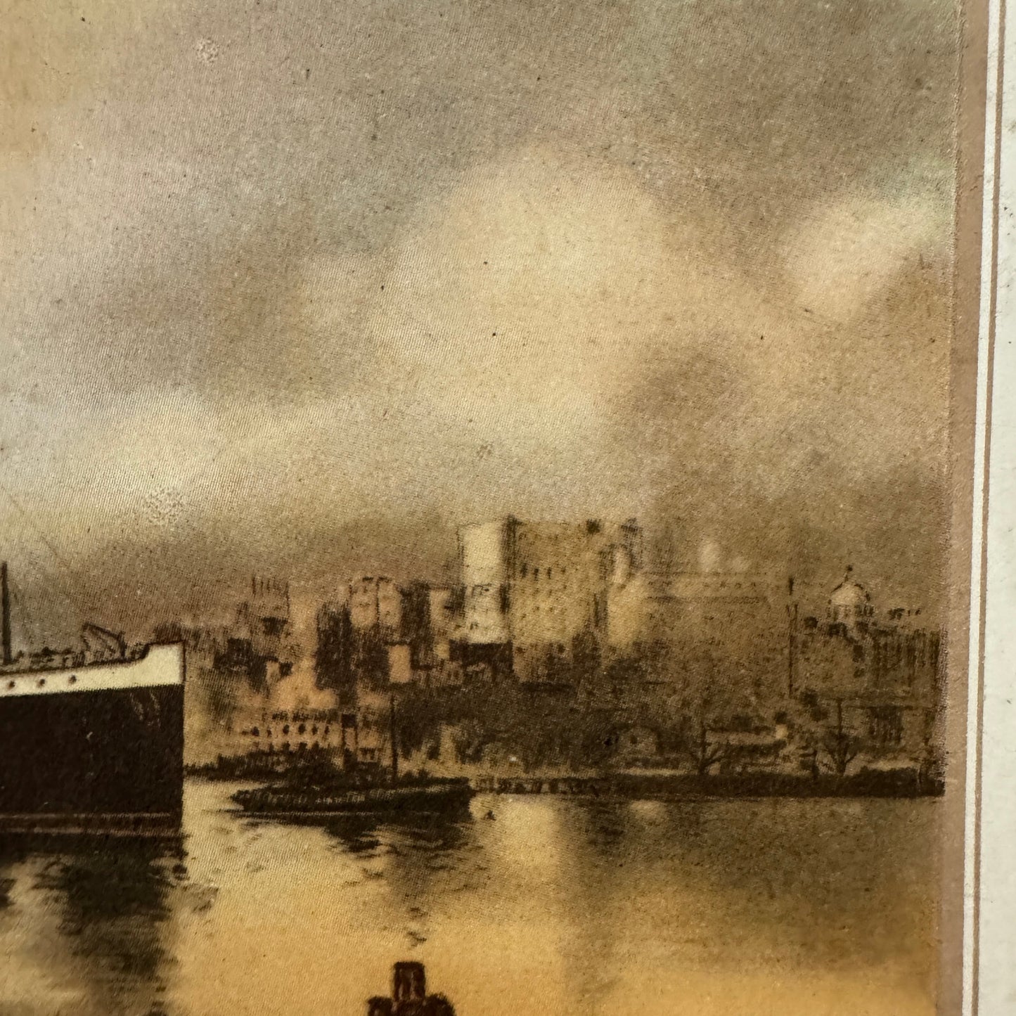 Cunard White Star Line RMS Ascania Boat Ship Vintage Card Postcard