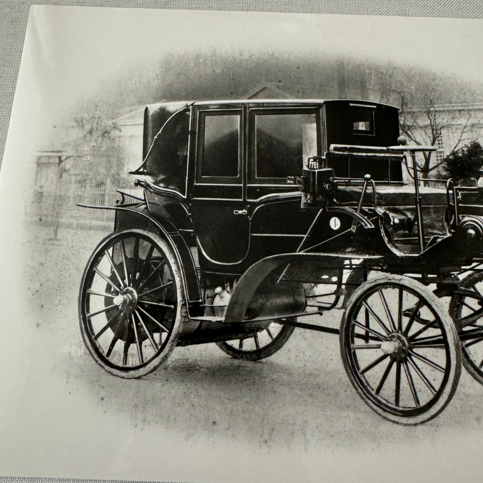 1896 Daimler Mercedes Benz Taxi Wagon Factory Press Photo 1996 ?