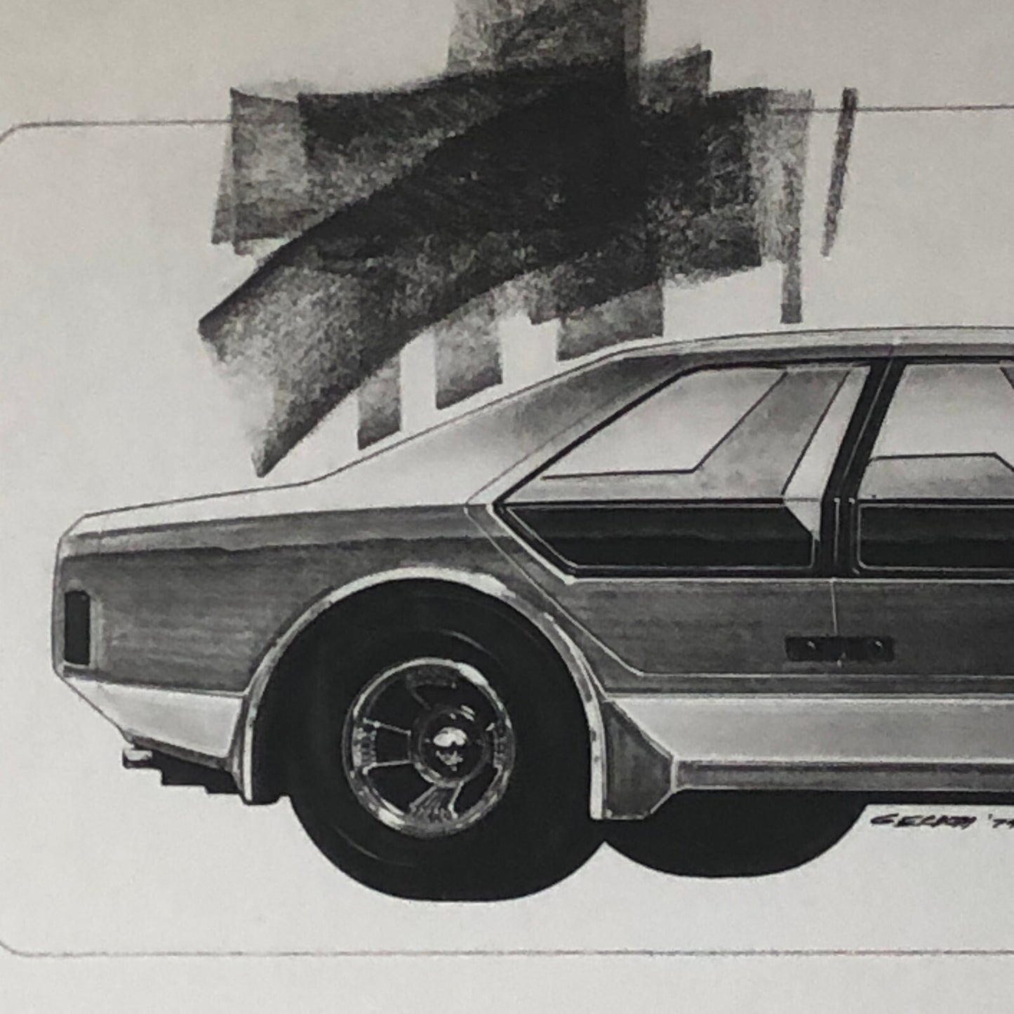 Vintage Car Design Photo Photograph of Illustration