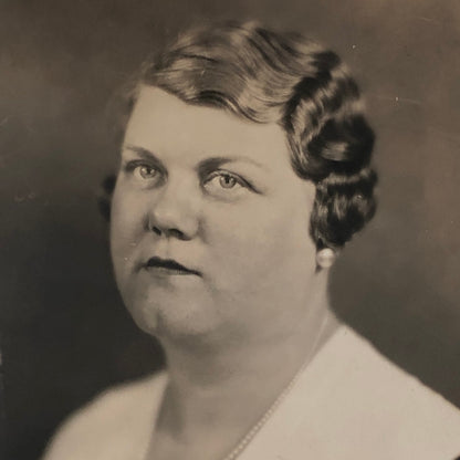 Press Photo Photograph Society Woman Wife of Postmaster General 1933