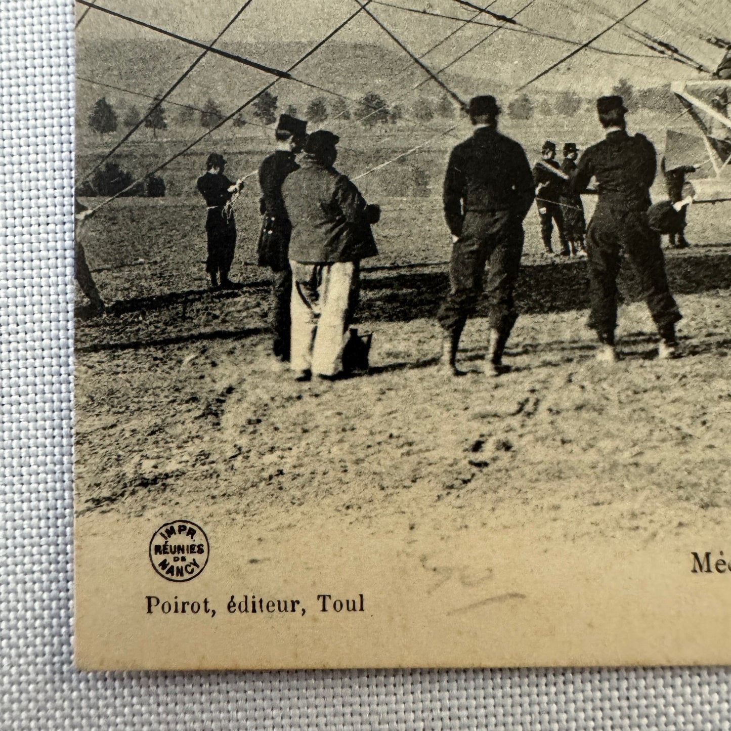 Vintage Zeppelin Airship Dirigible Postcard Post Card French Le Lebaudy