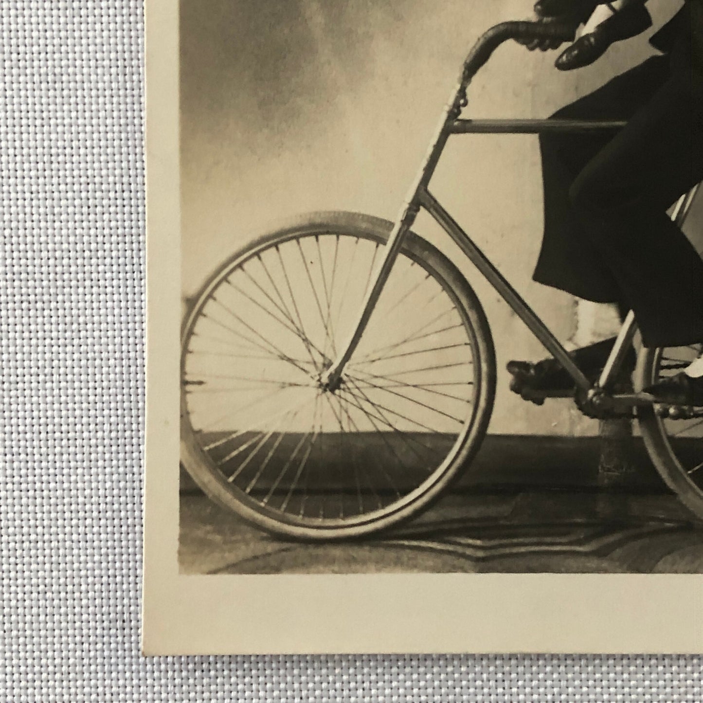 Circus Performer Real photo Postcard Post Card RPPC Bicycle Act 2 Excelsiors