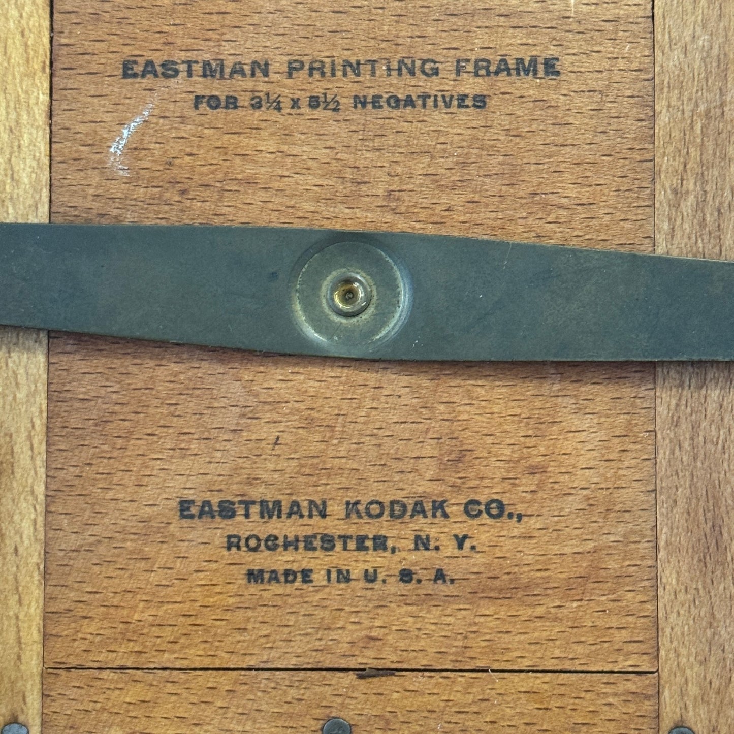 Vintage Eastman Photo Negative Printing Frame Photograph 3 1/4" by 8 1/2"