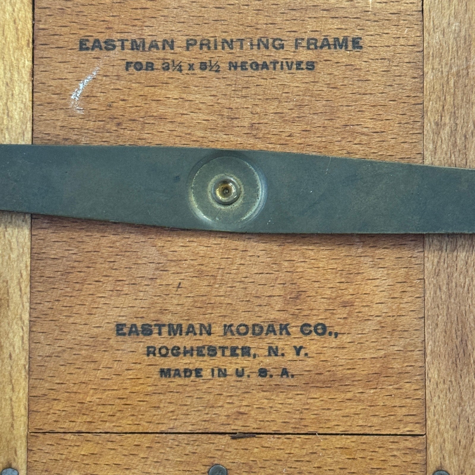 Vintage Eastman Photo Negative Printing Frame Photograph 3 1/4" by 8 1/2"