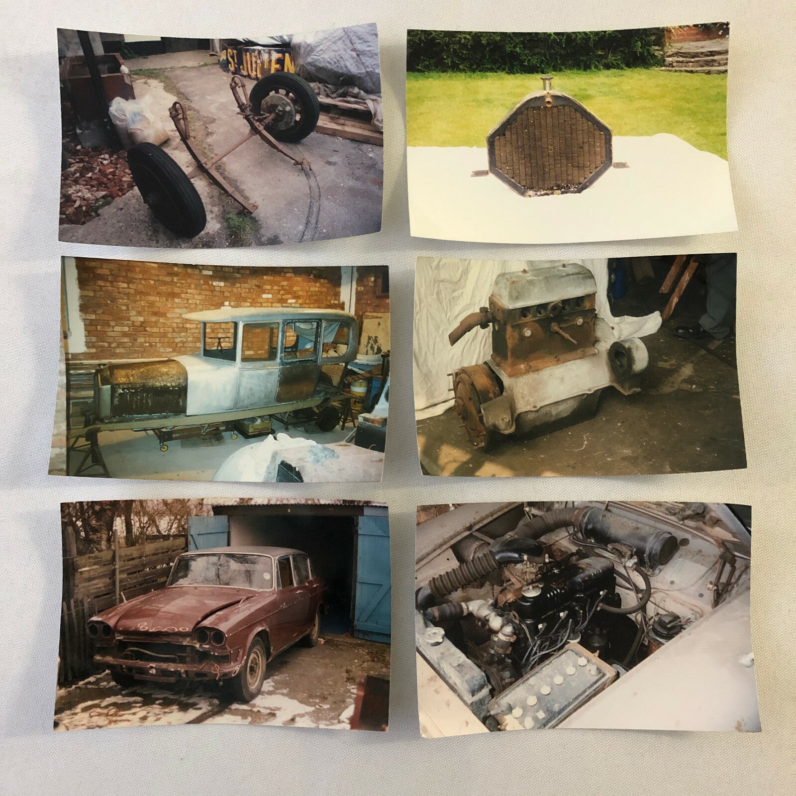 Vintage Humber Car Barn Find Junk Yard Car Part Photo Photograph Lot of 23 
