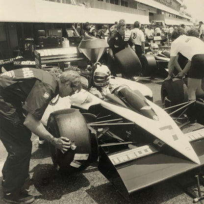 Vintage BMW Olivetti Brabham Racing Car Photo Photograph Jos Reinhard 