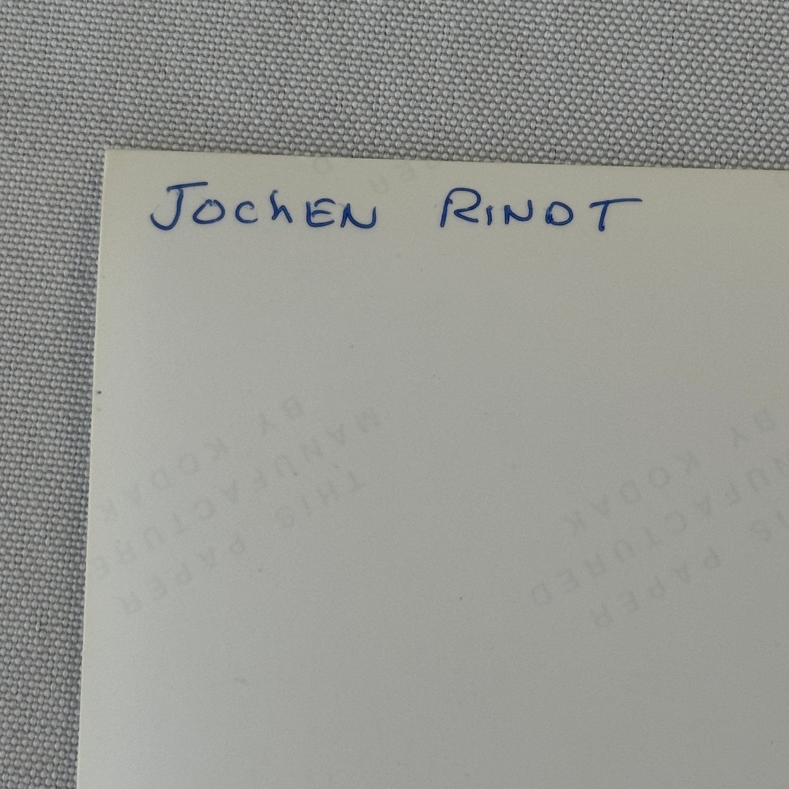 Racing Driver Jochen Rindt Photo Photograph Vintage Image Modern Print