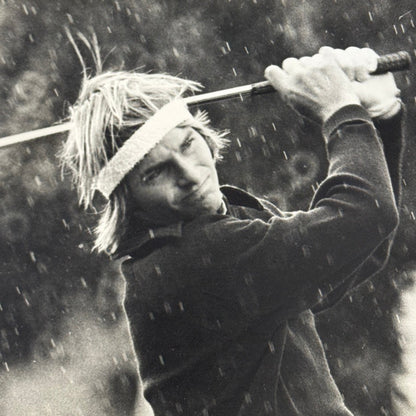 Vintage Golf Photograph Professional Golfer Unidentified 1980