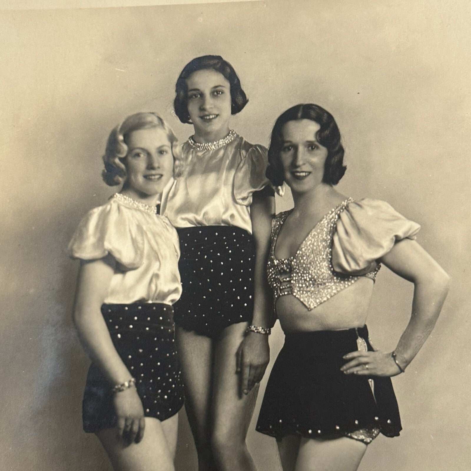 Vintage Circus Acrobat Balancing Act Photo Photograph Fiochi Sisters Paolo