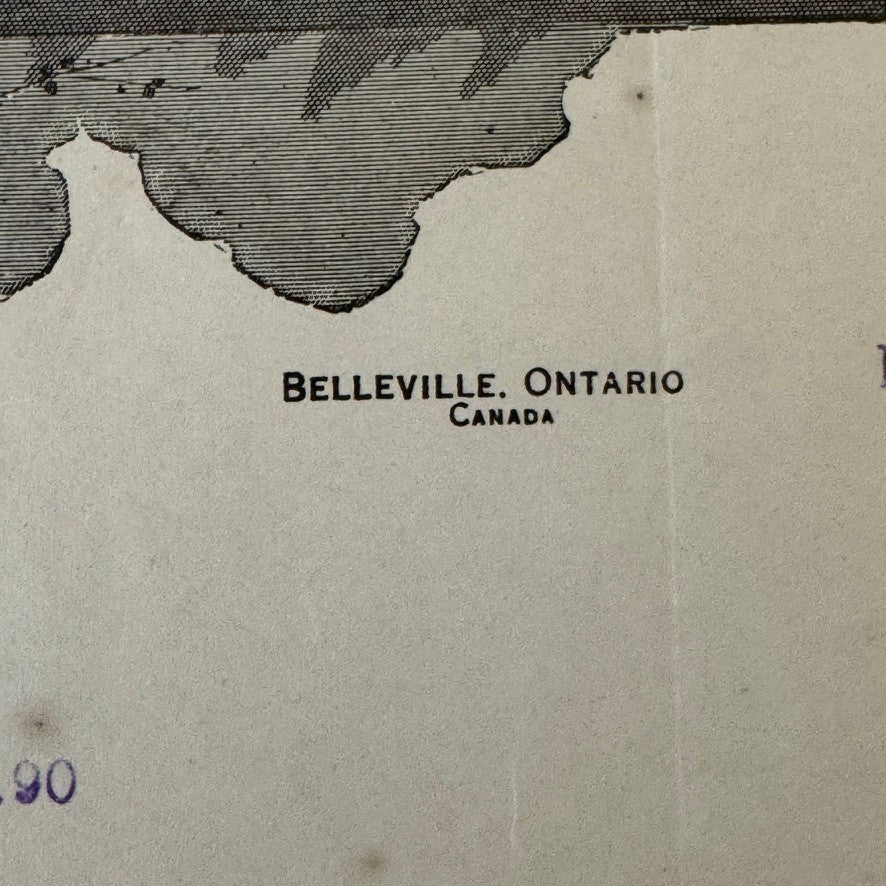1916 Vintage Receipt Document The Walker Foundry Rock Drills Belleville Ontario