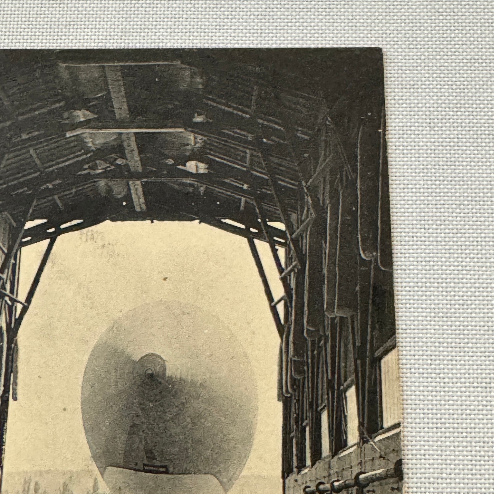 Vintage Zeppelin Airship Dirigible Postcard Post Card French Republique Military