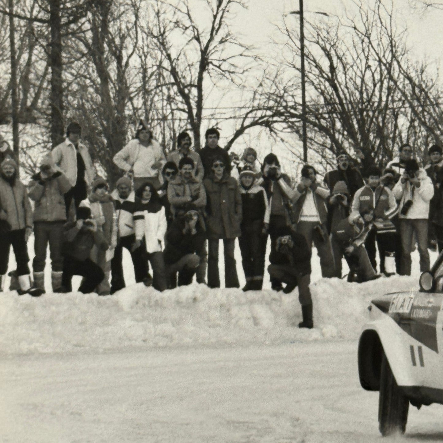 1980 Rallye Monte Carlo Press Photo Photograph DPPI Fiat 131 Abarth Car
