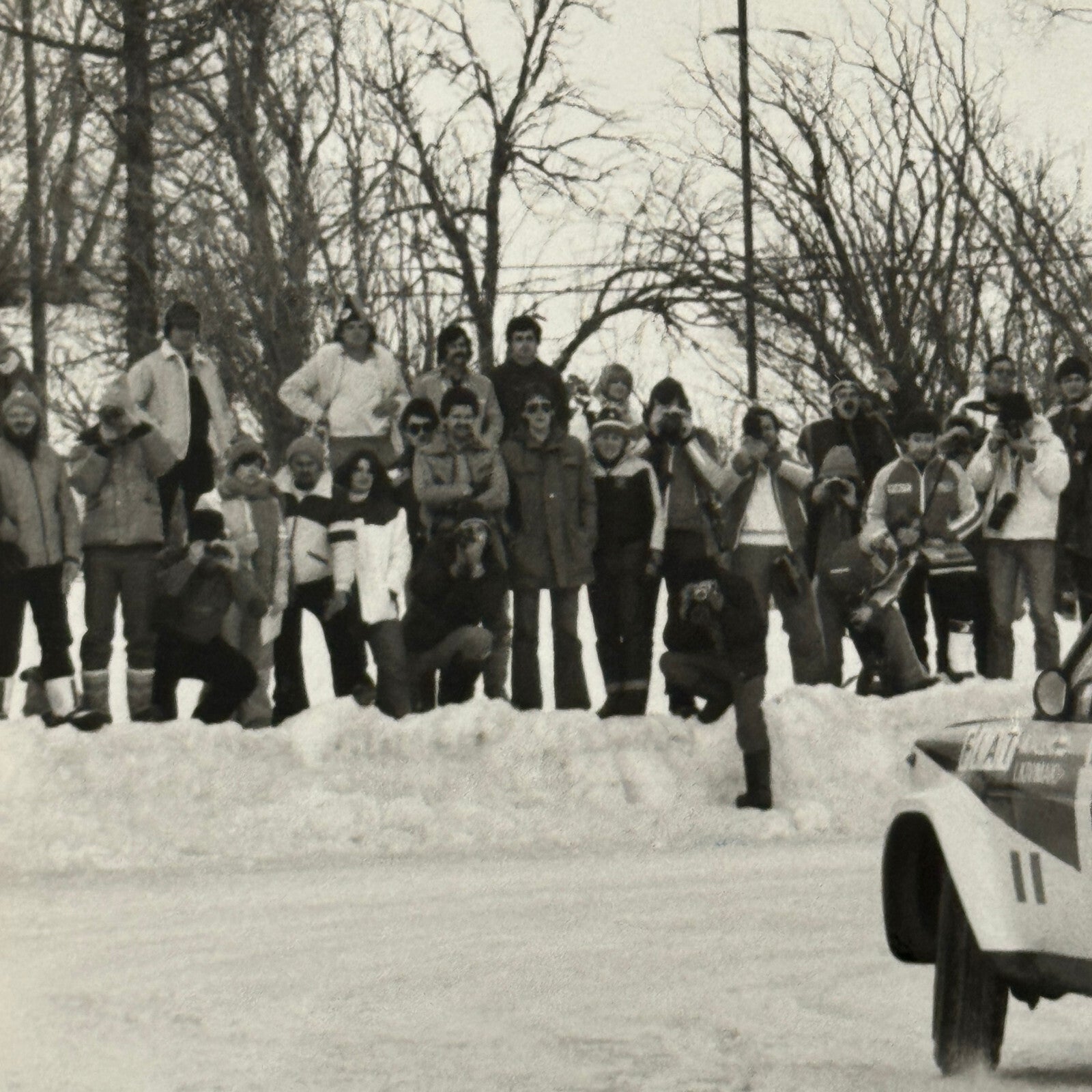 1980 Rallye Monte Carlo Press Photo Photograph DPPI Fiat 131 Abarth Car