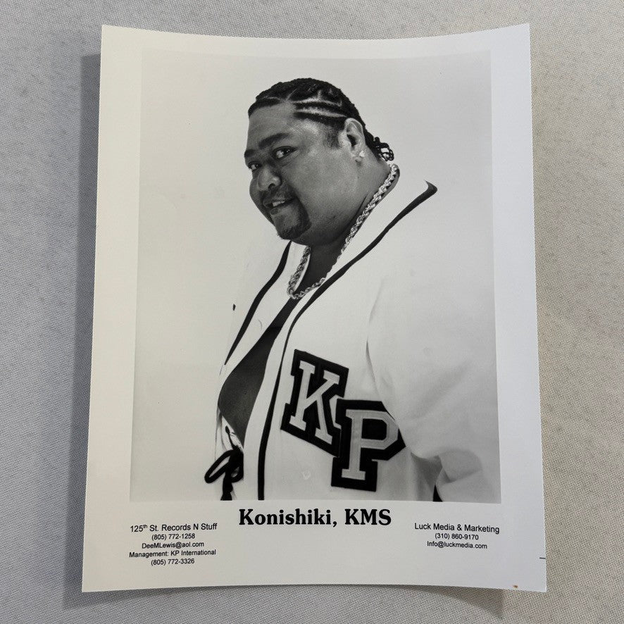 Konishiki KMS Publicity Press Photo Photograph Artist Hawaiian Hawaii