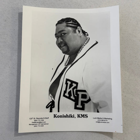 Konishiki KMS Publicity Press Photo Photograph Artist Hawaiian Hawaii