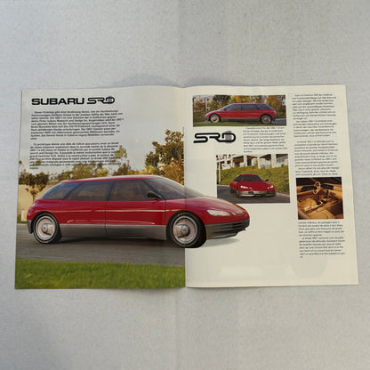 1990 Subaru Car Sales Brochure Catalog SVX Legacy SRD Concept Car GERMAN FRENCH