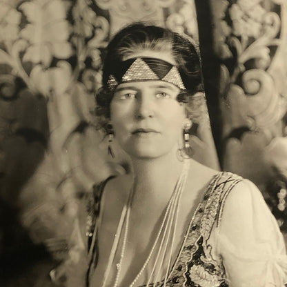 Press Photo Photograph 1925 Washington Society Leader Woman Portrait Image