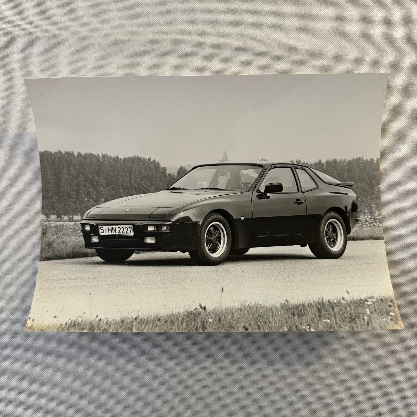 Porsche 944 Car Factory Press Photo Photograph Vintage
