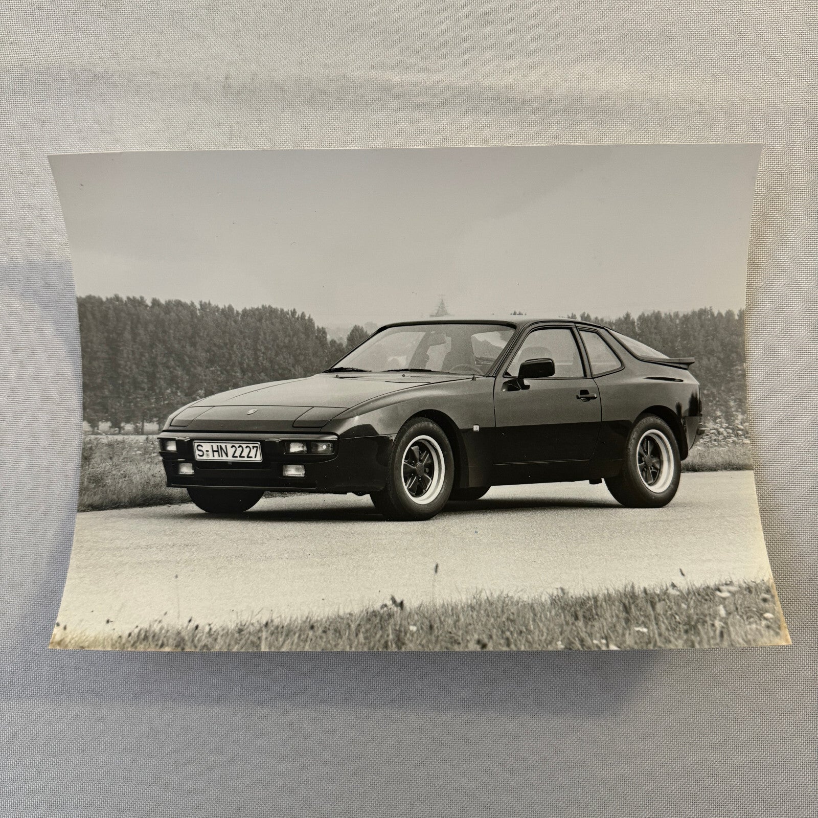 Porsche 944 Car Factory Press Photo Photograph Vintage